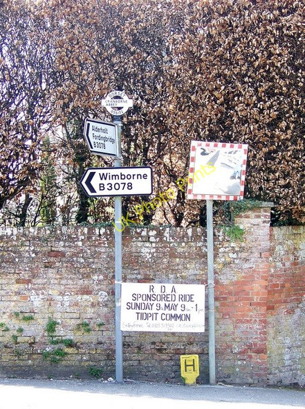 Photo 6"x4" Sign, Cranborne Cranborne c2010