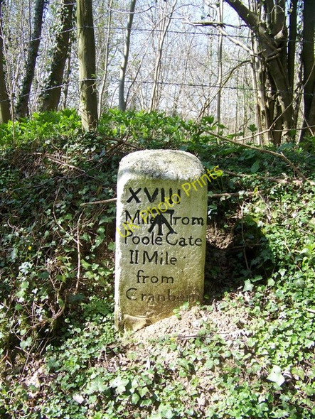 Photo 6"x4" Milestone near Cranborne Boveridge c2010