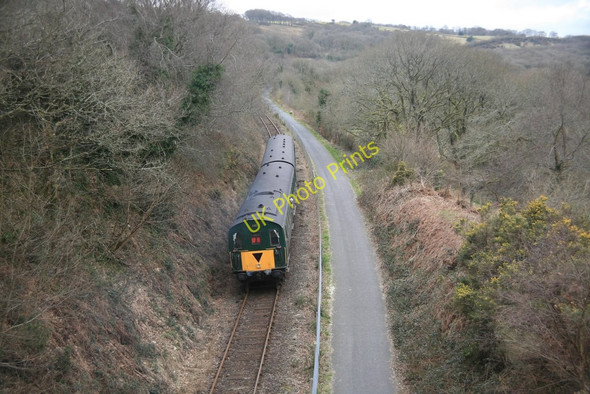 Photo 6"x4" Dartmoor railway looking towards Meldon Okehampton c2010