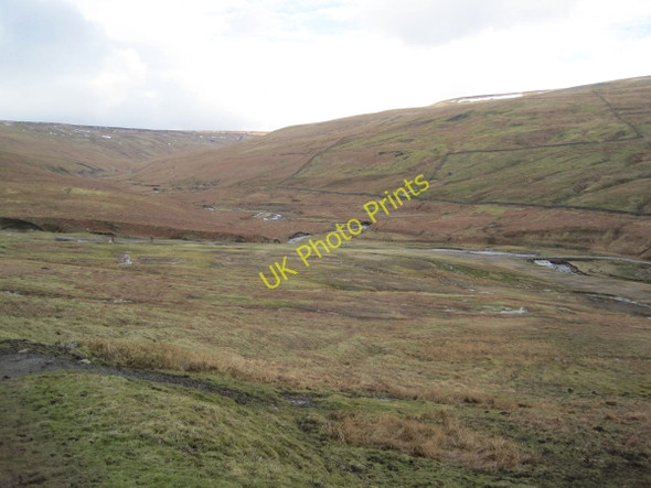 Photo 6"x4" View of the Upper Hudeshope Beck Valley Snaisgill c2010