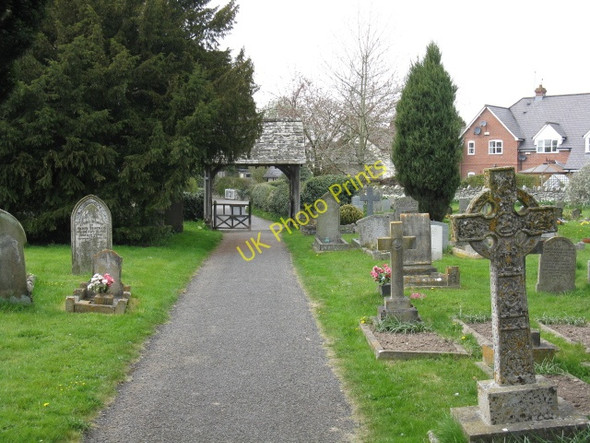 Photo 6"x4" Lychgate, Eardisland church Arrow Green c2010