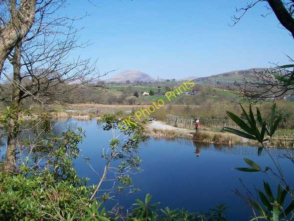 Photo 6"x4" The azure Llyn Cedron, Pentrefelin Criccieth c2010