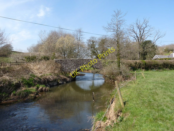 Photo 6"x4" Haytown Bridge as seen from Upstream Haytown c2010