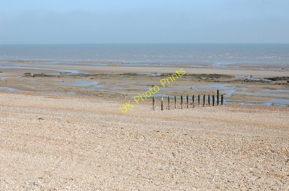 Photo 6"x4" Low tide at Winchelsea Beach Cliff End\/TQ8813 c2010