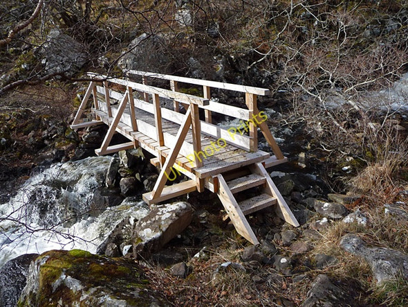 Photo 6"x4" New footbridge over the Allt an Uain Lower Diabaig c2010