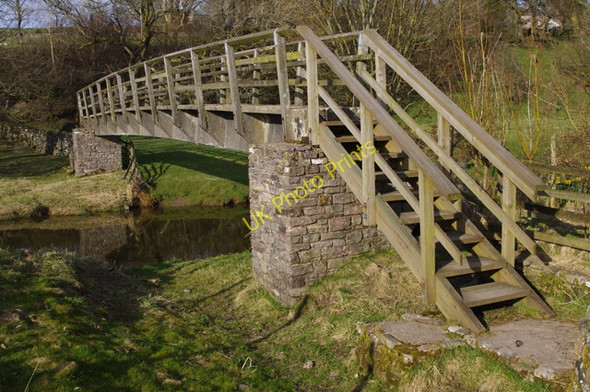 Photo 6"x4" Footbridge at Kelleth Gaisgill c2010