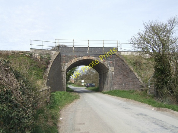 Photo 6"x4" Railway bridge on the Shrewsbury to Crewe line Upper Battlefield c2010