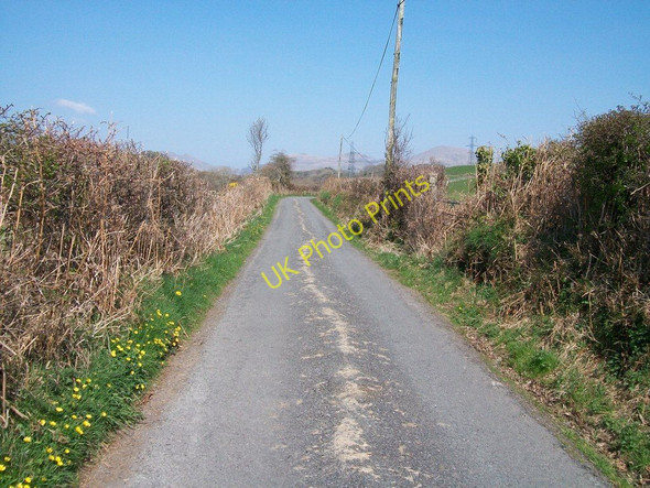 Photo 6"x4" View North Eastwards along the Ynys-ddu road Criccieth c2010
