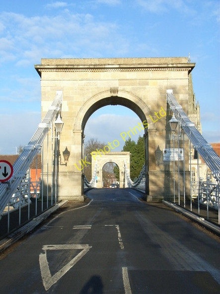 Photo 6"x4" Marlow Suspension Bridge Marlow\/SU8586 c2005