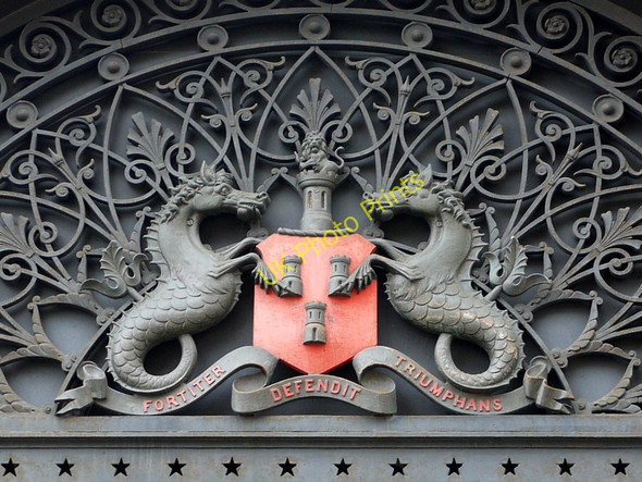Photo 6"x4" Detail from east doorway, former Fish Market Newcastle upon Tyne c2010