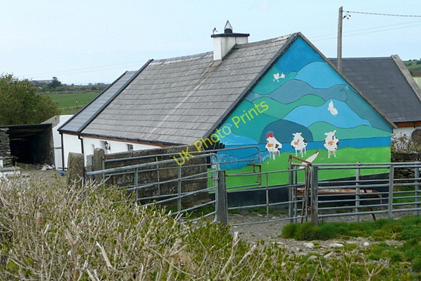 Photo 6"x4" Does what it says on the gable Milltown Malbay c2010