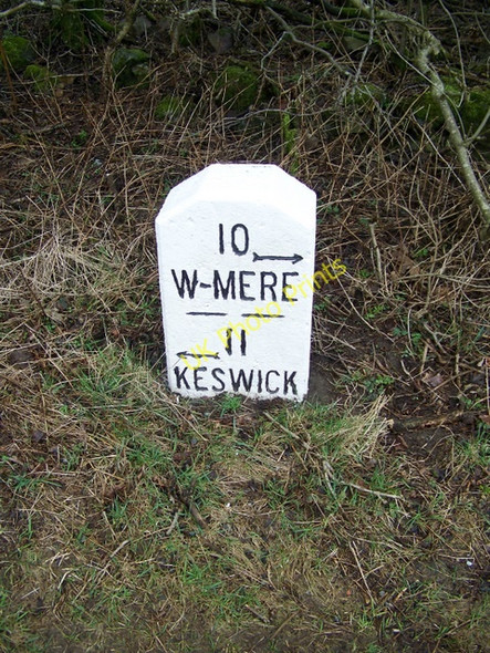 Photo 6"x4" Milestone near Town Head Town Head\/NY3309 c2010