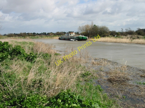Photo 6"x4" High tide on the River Stour, near Gazen Salts, Sandwich Sandwich c2008