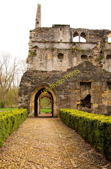 Photo 6"x4" Decorative path to Minster Lovell Hall Little Minster c2010