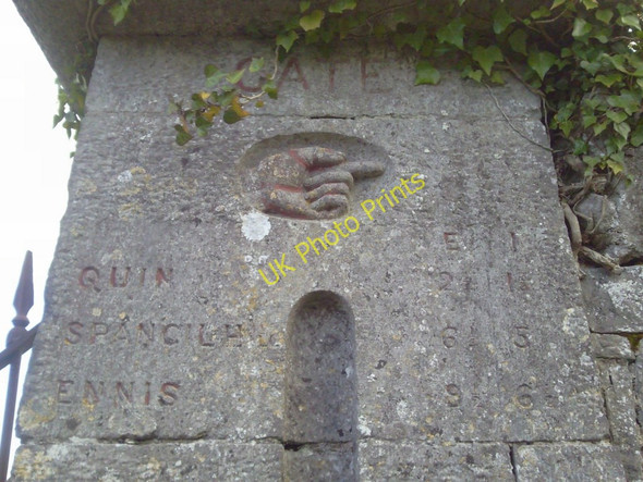 Photo 6"x4" Gate Pier, Knappogue, Co Clare Quin c2010