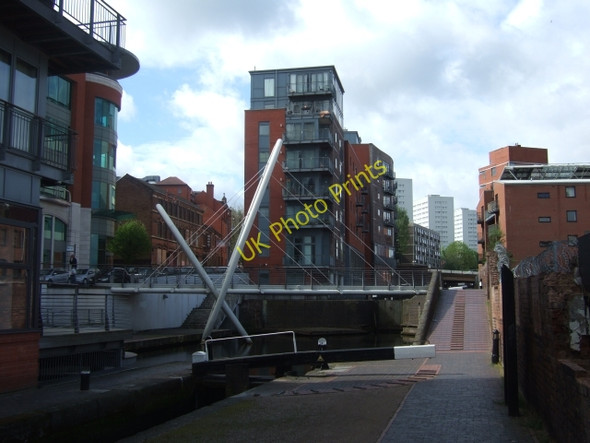 Photo 6"x4" Modern footbridge over the canal Lee Bank c2010