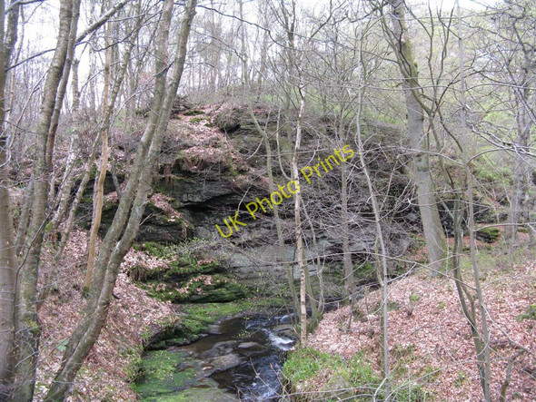 Photo 6"x4" Rock exposure on the Brunton Burn Westfield\/NS9372 c2010