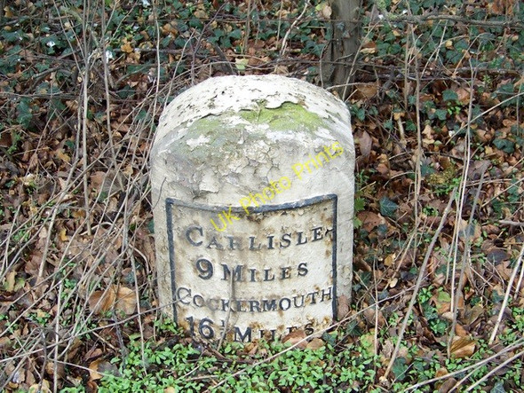 Photo 6"x4" Milestone, Jenkin Cross Brackenthwaite\/NY2946 c2010