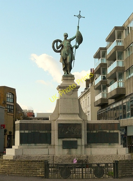 Photo 6"x4" War memorial, Folkestone Folkestone c2009