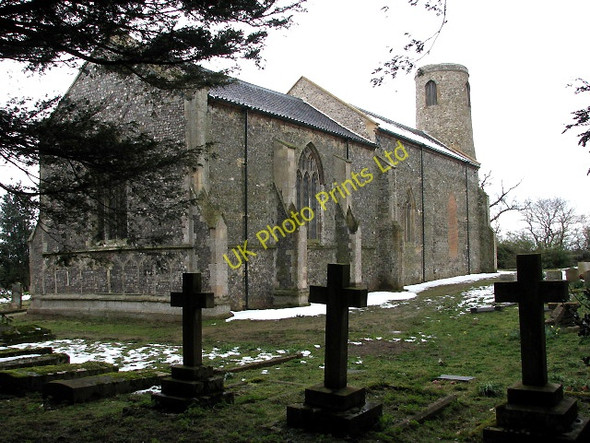 Photo 6"x4" The church of St Lawrence Beeston St Lawrence c2008