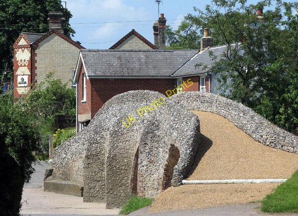 Photo 6"x4" Moulton: Packhorse Bridge Moulton\/TL6964 c2007