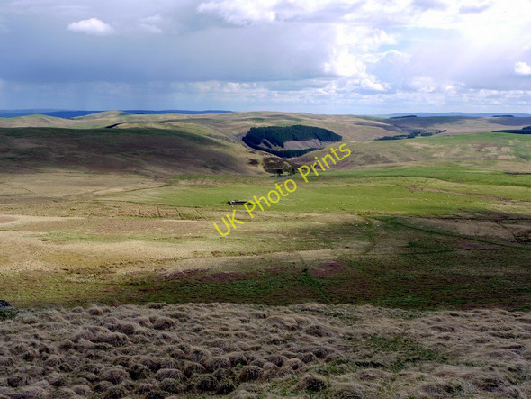 Photo 6"x4" View south from ridge east of Cunyan Crags Linhope\/NT9616 c2010