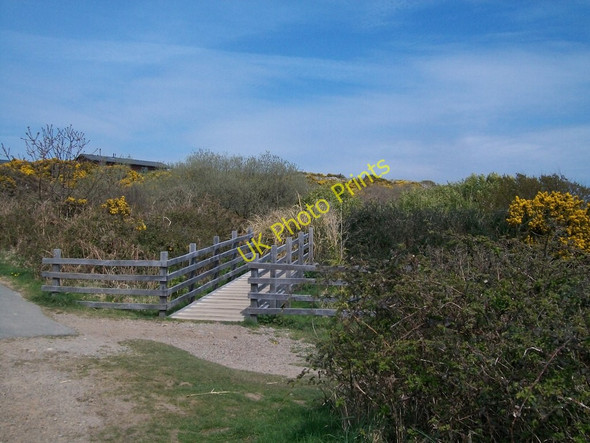 Photo 6"x4" Path footbridge on the southern edge of Hafan y Mor Holiday Centre Afon Wen\/SH4437 c2010