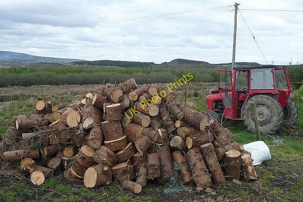 Photo 6"x4" Tractor at Drummin Mullagh c2010