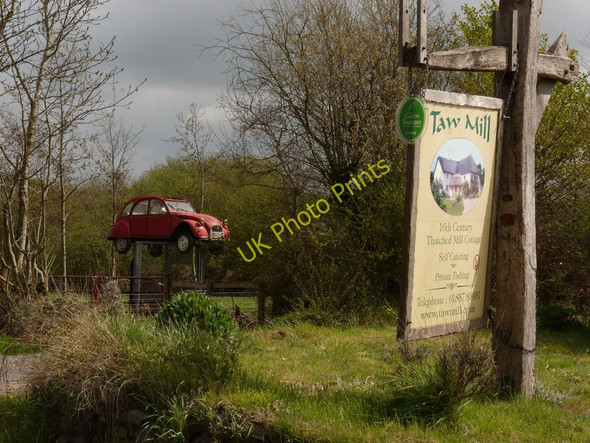 Photo 6"x4" The eye-catching entrance to Taw Mill on the B3220 Brushford\/SS6707 c2010