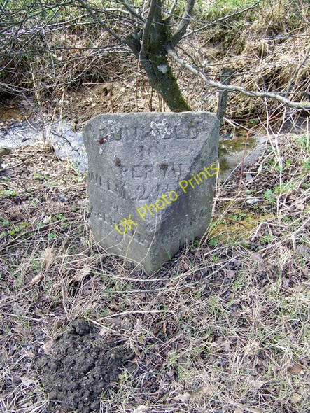 Photo 6"x4" Milestone near Ballechin Balnaguard c2010