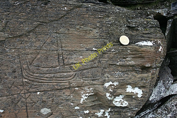 Photo 6"x4" Carving of a Galley Toberonochy c2010