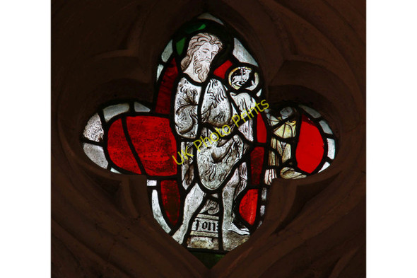 Photo 6"x4" Holy Trinity, Meldreth - Stained glass window Meldreth c2011 P1