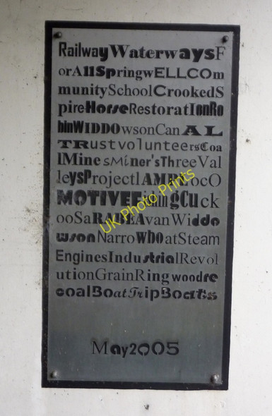 Photo 6"x4" Canal restoration information sign Chesterfield\/SK3871 c2011