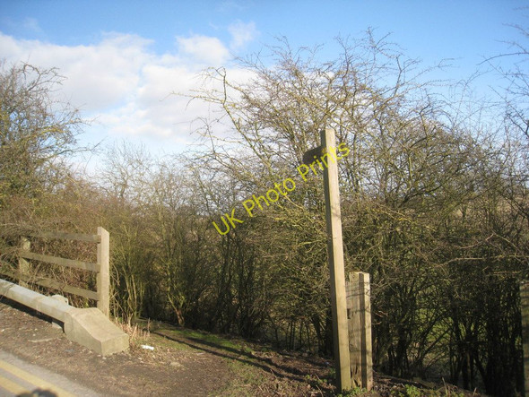 Photo 6"x4" Footpath by the railway bridge, Melton Ross Melton Ross c2011