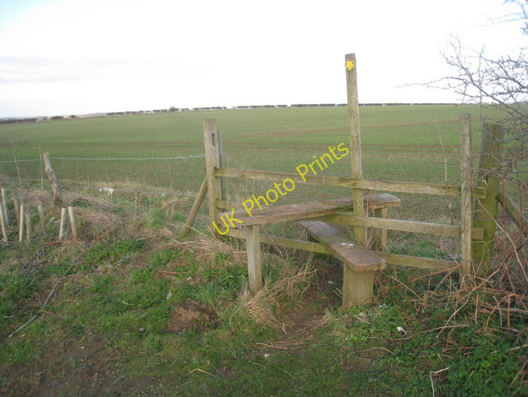 Photo 6"x4" Stile on the footpath to Kirmington Vale Melton Ross c2011