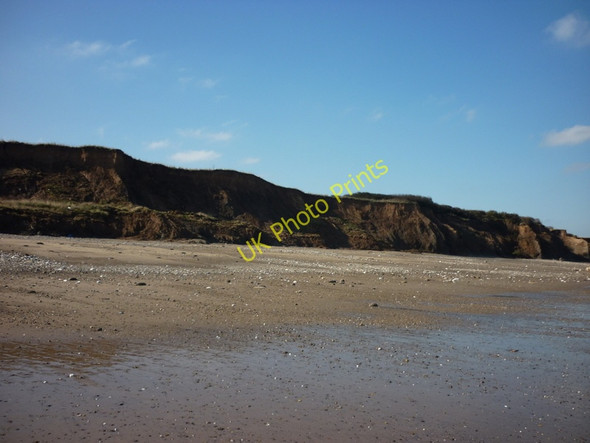 Photo 6"x4" The cliffs at Cowden Sands Great Cowden c2011