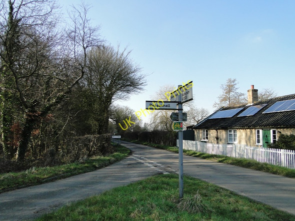 Photo 6"x4" Road junction at the northern tip of Bruisyard Wood Bruisyard c2011 P1