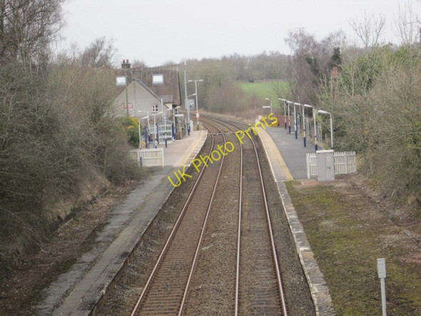 Photo 6"x4" Silverdale Railway Station Red Bridge c2011