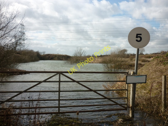 Photo 6"x4" Water filled clay pits at High Melwood Low Burnham c2011