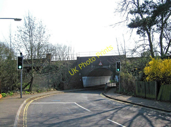 Photo 6"x4" Railway bridge over Rectory Road, Farnborough Farnborough\/SU8754 c2011