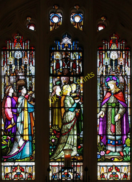 Photo 6"x4" St Mary, High Street, Putney - Stained glass window Fulham c2011