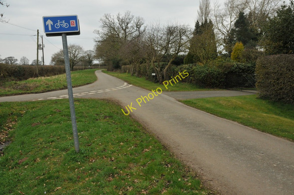 Photo 6"x4" Cycle route 5 at Upper Bentley Upper Bentley c2011