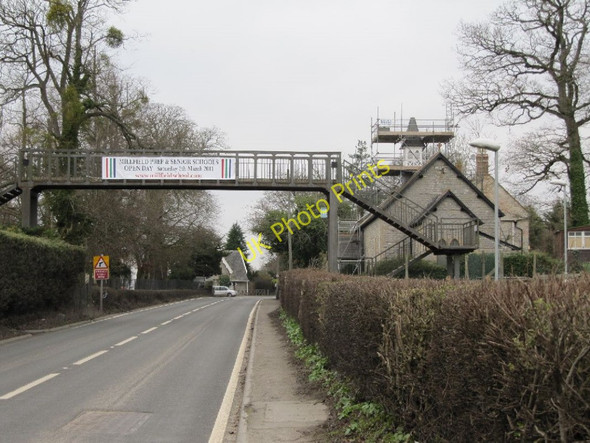 Photo 6"x4" Footbridge from the school Glastonbury c2011
