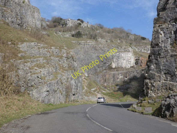 Photo 6"x4" Cliff Road, Cheddar Gorge Bradley Cross c2011