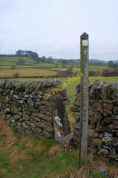 Photo 6"x4" Footpath near Hole End Cottage Hulme End c2011