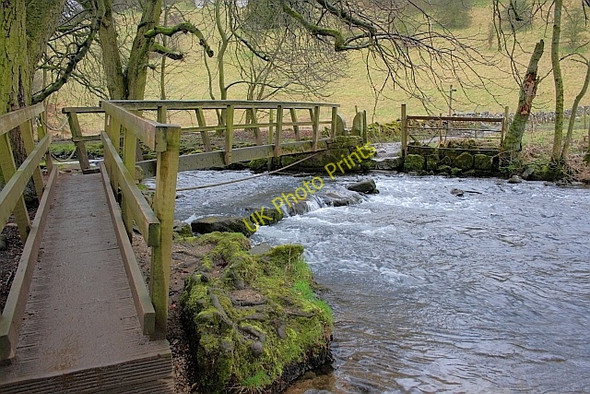 Photo 6"x4" Footbridge, Beresford Dale Hartington c2011