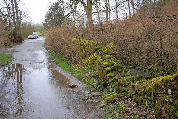 Photo 6"x4" Collapsed Wall, Beresford lane Hartington c2011