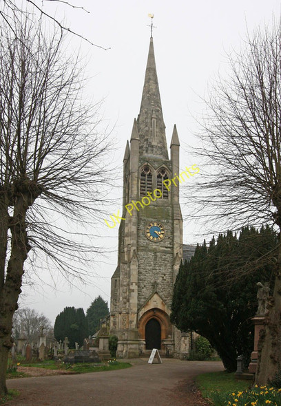 Photo 6"x4" St John the Baptist, Buckhurst Hill - Spire Chingford c2011