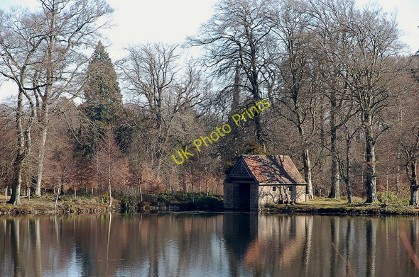 Photo 6"x4" The boathouse at High Pond, Penicuik Estate Penicuik c2011
