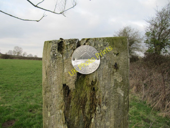 Photo 6"x4" Disc on the post Glastonbury c2011